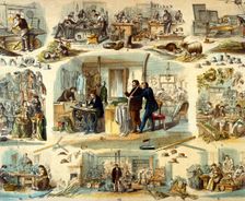 Hatters, milliners and tailors ..1871. Creator: Unknown