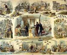 Hatters, milliners and tailors ..1871. Creator: Unknown