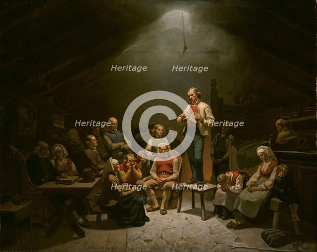 Haugianere. Artist: Tidemand, Adolf (1814-1876)