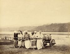 Hauling Water to the Prison Camp and Gardens, 1891. Creator: Aleksei Kuznetsov