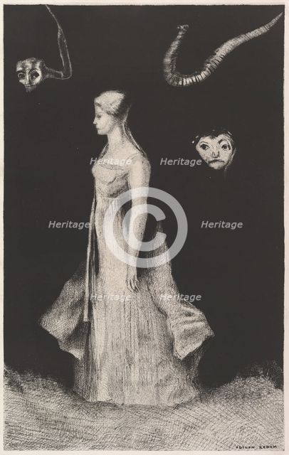 Haunting, 1893-94. Creator: Odilon Redon.