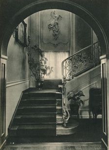 Haus H., Dresden: The Staircase. Designed by Professor E Haiger; executed by the Vereinigte Werksta