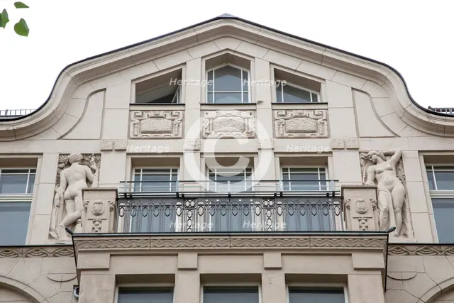 Haus Hillbrich, Mauerstrasse 76,  Berlin, Germany, (1908), 2018. Artist: Alan John Ainsworth.