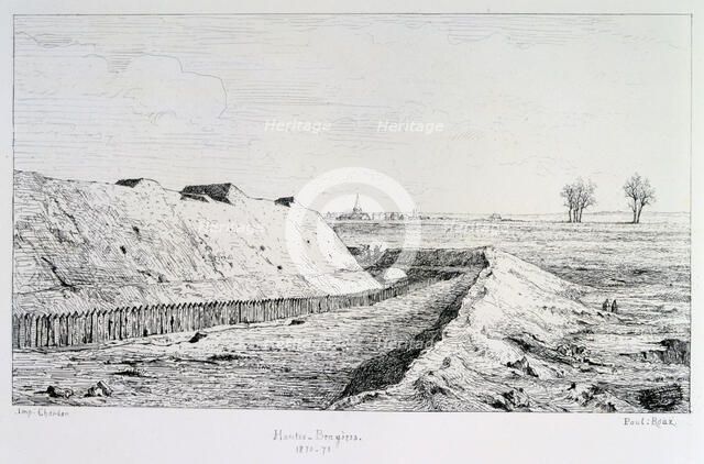 Haute Brugeres, Siege of Paris, 1870-1871. Artist: Paul Roux