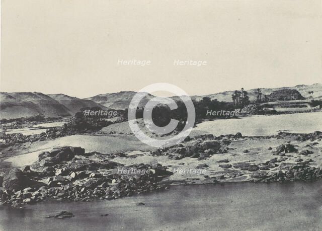 Haute-égypte. Entrée de la première Cataracte, 1850. Creator: Maxime du Camp.