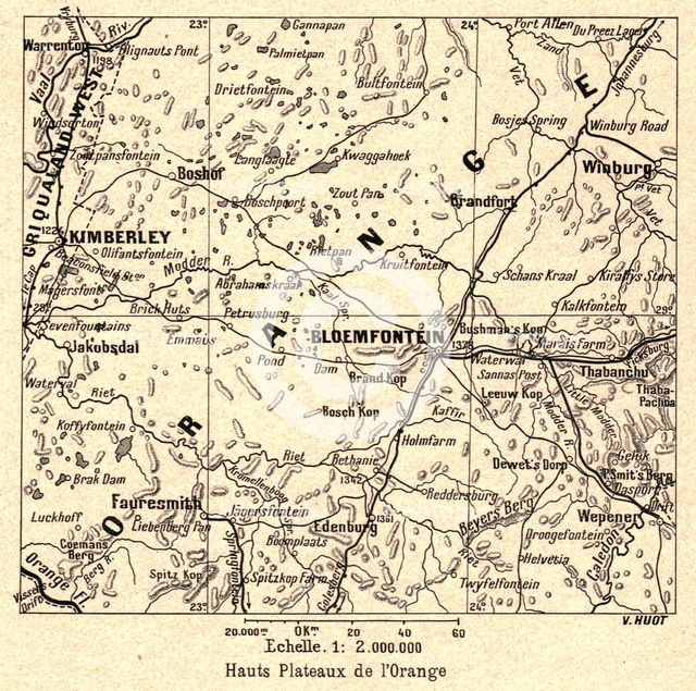 ''Hauts Plateaux de l'Orange; Afrique Australe', 1914. Creator: Unknown.