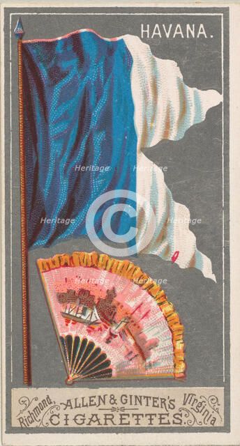 Havana, from the City Flags series (N6) for Allen & Ginter Cigarettes Brands, 1887. Creator: Allen & Ginter.