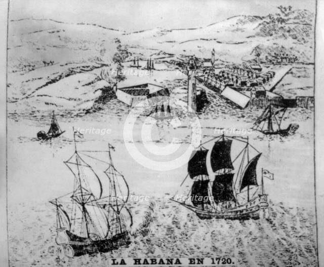 Havana in 1720, 1910s. Artist: Unknown