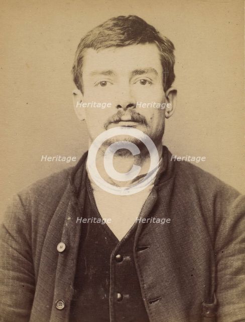 Havard. Octave, Onésime. 25 ans, né à Hedouville (Calvados). Polisseur. Anarchiste. 1/3/94., 1894. Creator: Alphonse Bertillon.