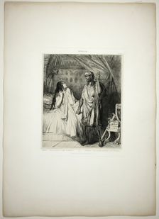 Have you pray'd tonight, Desdemona?, plate twelve fom Othello, 1844. Creator: Theodore Chasseriau