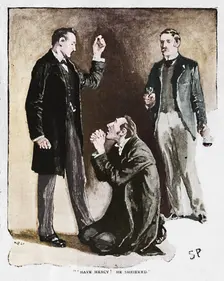 Have Mercy! He Shrieked 1892. Artist: Sidney E Paget