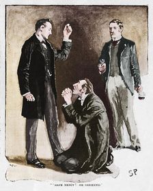 Have Mercy! He Shrieked 1892. Artist: Sidney E Paget