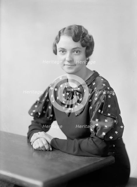 Havenner, George, Mrs - Portrait, 1933. Creator: Harris & Ewing.