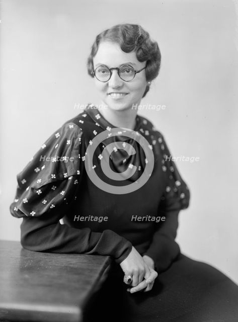 Havenner, George, Mrs - Portrait, 1933. Creator: Harris & Ewing.