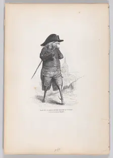 Having said that, this poor invalid gives us a curtsy, and goes hobbling off from S..., ca. 1837-47. Creator: Andrew Best Leloir