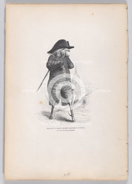 Having said that, this poor invalid gives us a curtsy, and goes hobbling off from S..., ca. 1837-47. Creator: Andrew Best Leloir.