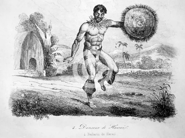 Hawaiian dancer, c1770-1793. Artist: John Webber