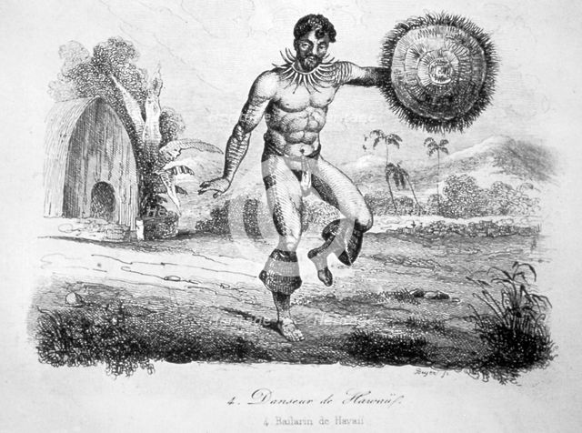 Hawaiian dancer, c1770-1793. Artist: John Webber