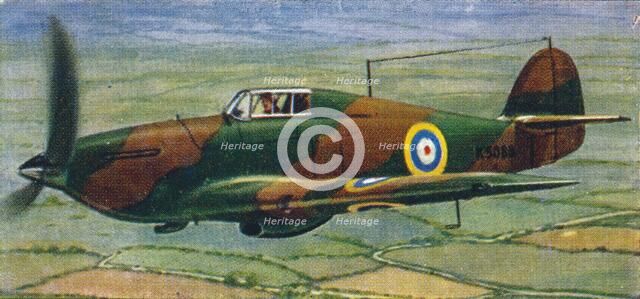 'Hawker Hurricane Fighter', 1938. Artist: Unknown.