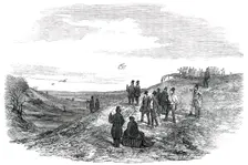 Hawking on the Downs, near Wallingford, 1850. Creator: Unknown