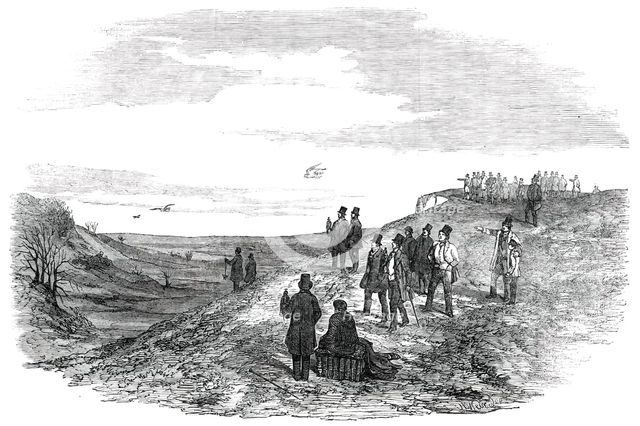 Hawking on the Downs, near Wallingford, 1850. Creator: Unknown.