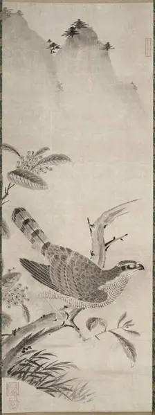Hawk, mid 1500s. Creator: Masayoshi Fujiwara (Japanese)