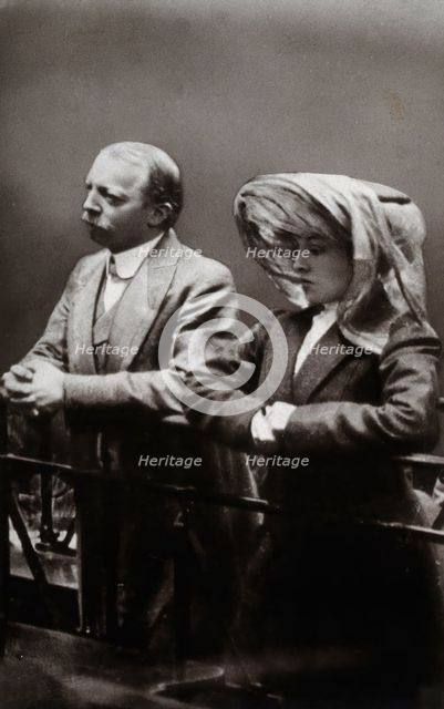 Hawley Harvey Crippen and Ethel Le Neve, 1910. Creator: George Arthur Barrett.