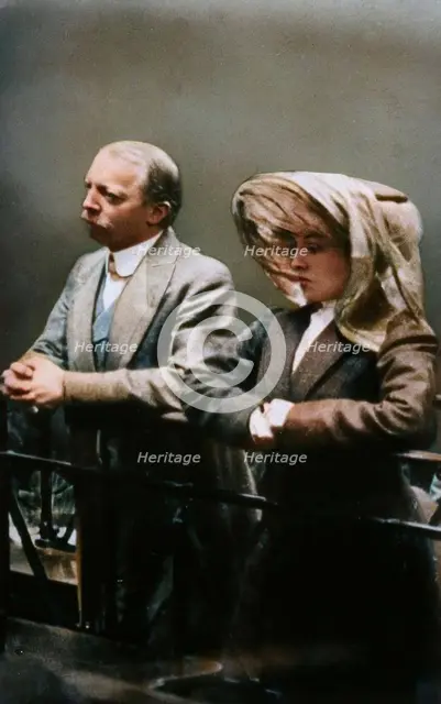 Hawley Harvey Crippen and Ethel Le Neve, 1910. Creator: George Arthur Barrett.