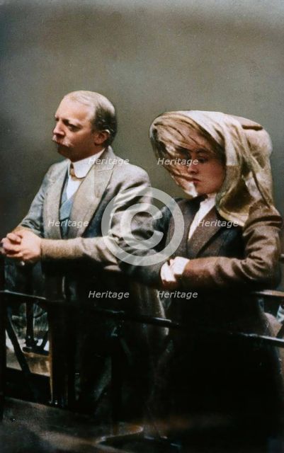 Hawley Harvey Crippen and Ethel Le Neve, 1910. Creator: George Arthur Barrett.