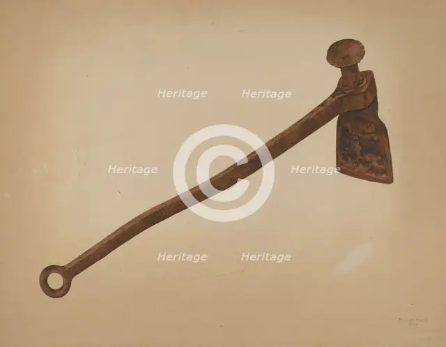 Hawsing Iron, 1939. Creator: William Frank.