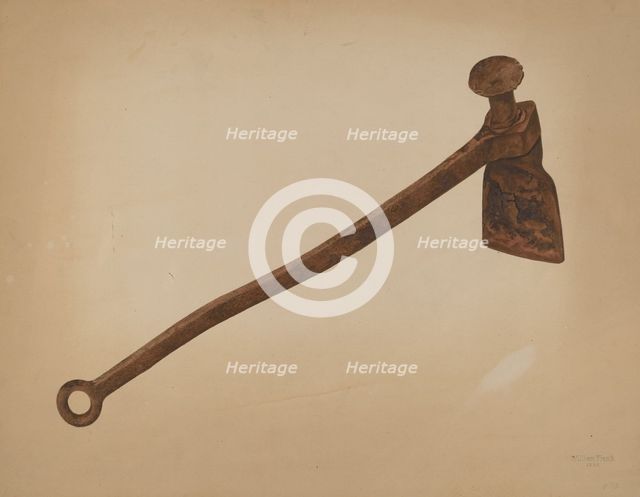 Hawsing Iron, 1939. Creator: William Frank.