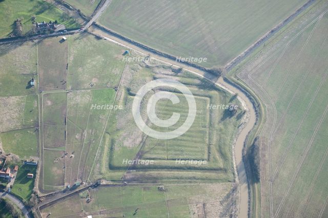 Hawton moated site and ridge and furrow earthworks, Nottinghamshire, 2015. Creator: Historic England.