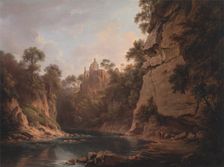 Hawthornden Castle, near Edinburgh, between 1820 and 1822. Creator: Alexander Nasmyth