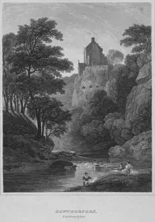 Hawthornden, Edinburghshire 1814. Artist: John Greig