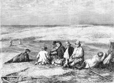 "Hay-makers", by J. Linnell, Sen., from the Exhibition of the Royal Academy, 1864. Creator: W Thomas