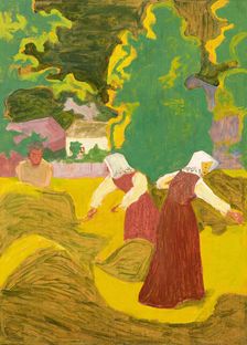 Hay making, c.1903. Creator: Giacometti, Giovanni (1868-1933)