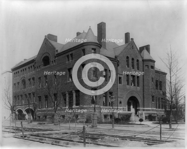 Hay-Adams residences, N.W. corner of 16th and H. Streets, Washington, D.C., between 1890 and 1950. Creator: Frances Benjamin Johnston.