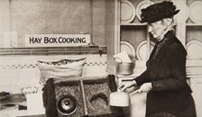 Hay box cooking, World War I, c1914-c1918. Creator: S and G