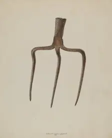 Hay Fork, 1938. Creator: Albert Geuppert