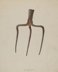 Hay Fork, 1938. Creator: Albert Geuppert