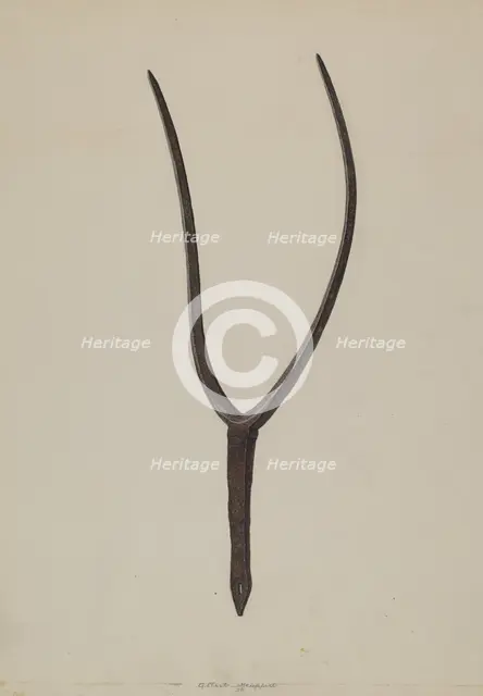 Hay Fork, 1938. Creator: Albert Geuppert.