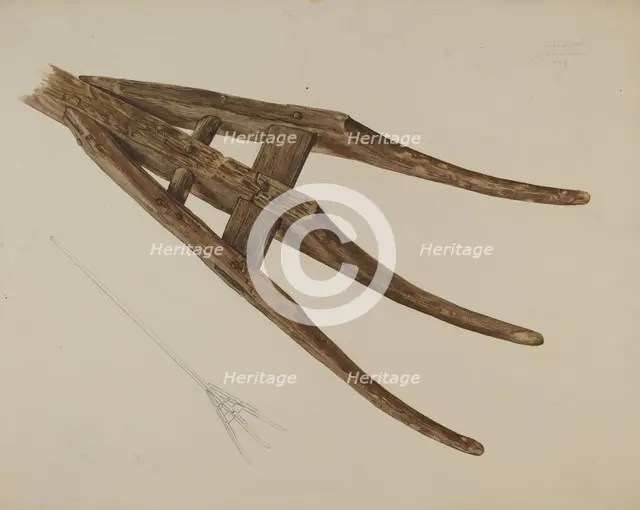 Hay Fork, 1938. Creator: Alfonso Moreno.