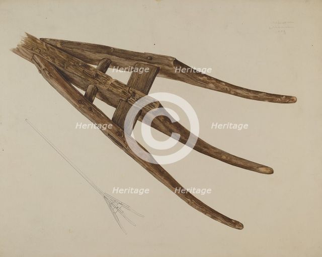 Hay Fork, 1938. Creator: Alfonso Moreno.