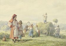 Hay harvest in Russia, 1875. Creator: Wilhelm Amandus Beer