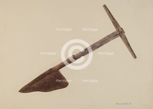 Hay Knife, 1938. Creator: Herman O. Stroh.