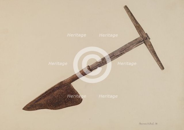 Hay Knife, 1938. Creator: Herman O. Stroh.