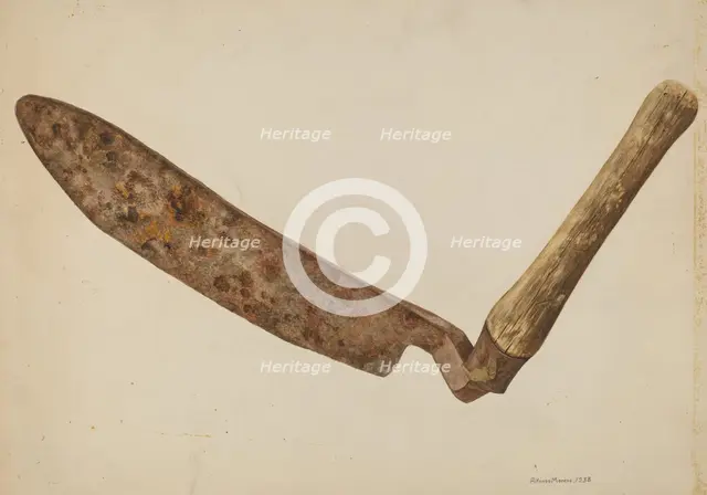 Hay Knife, c. 1938. Creator: Alfonso Moreno.