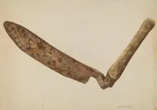 Hay Knife, c. 1938. Creator: Alfonso Moreno