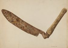 Hay Knife, c. 1938. Creator: Alfonso Moreno