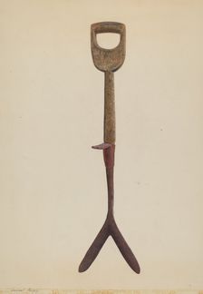 Hay Knife, c. 1938. Creator: Samuel Faigin